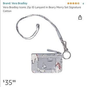 || cute winter polar bear vera bradley lanyard ||